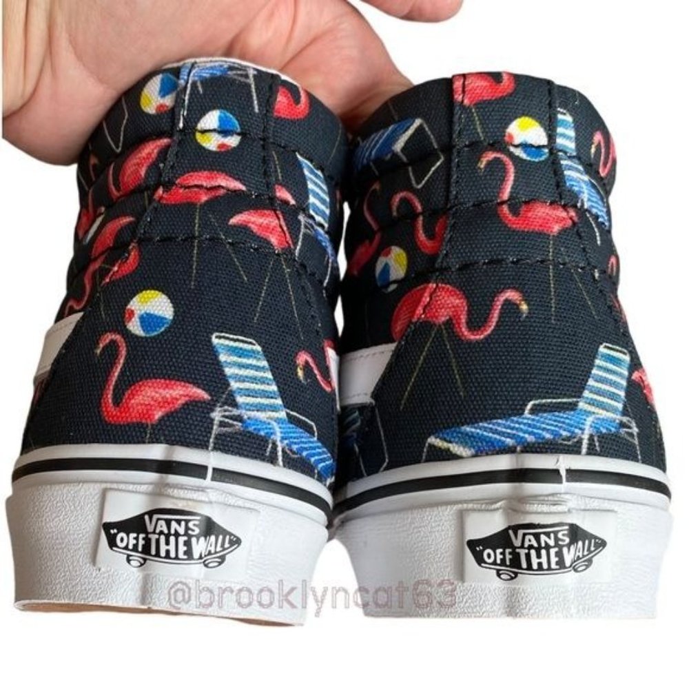 Vans Sk8 High Sneaker Black Reissue Pool Vibes 5.5, 4 - Picture 5 of 15